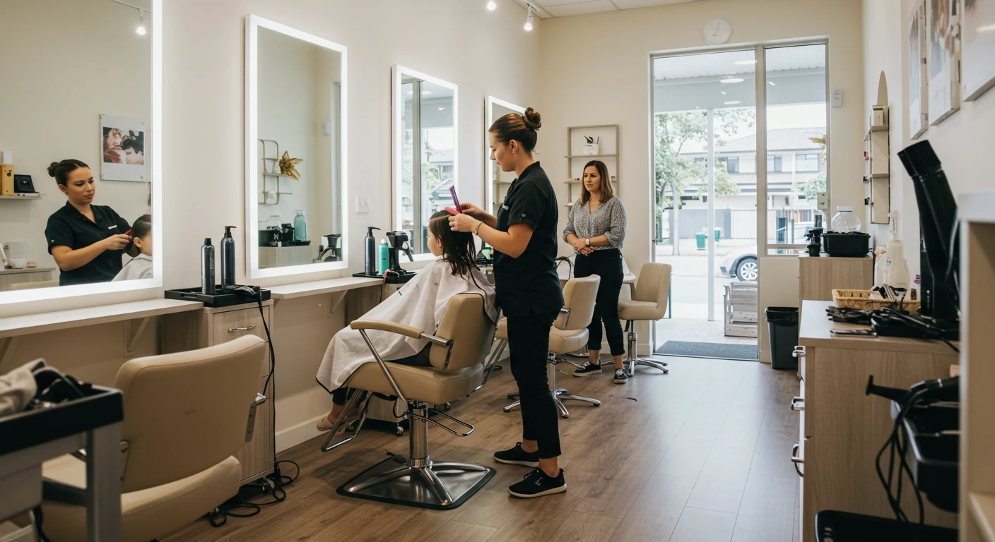 hair hub hillcrest child haircut appointment photo calm private salon setting in hillcrest