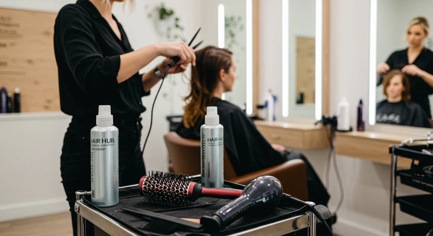 Stylist and client during a private hair appointment in a bright Hillcrest salon room at Hair Hub Hillcrest