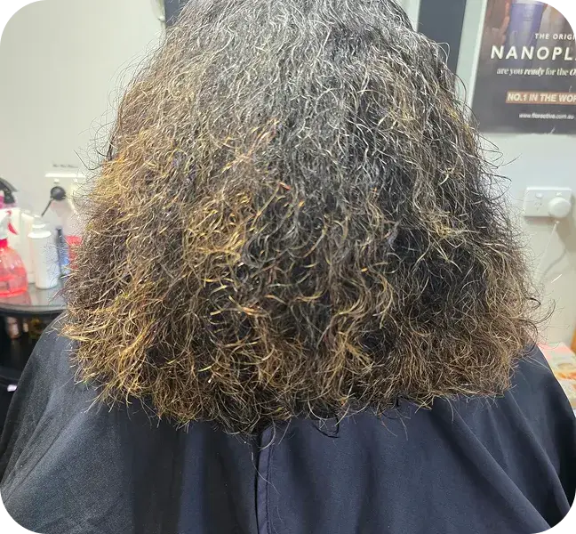 Hair before treatment